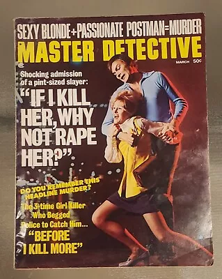 Lot Of Two 1970s Master Detective Magazines  March 1973  October 1970. • $6.99