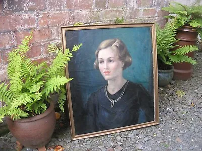 1920 Garnet Ruskin Wolseley Oil Painting- Portrait Girl Pearls • £300