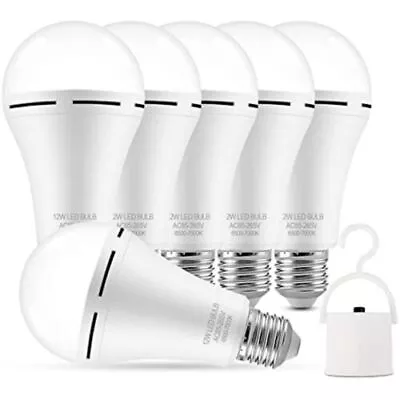 6pcs Emergency Bulbs For Home Camping Outdoor Rechargeable E27 12W Smart Lights • $28.99