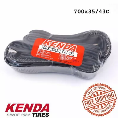 KENDA 700x35/43C 48mm(L) F/V Presta/French Road Tube Bike Inner Tubes - 2 Pcs • $18.90