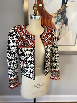 ISABEL MARANT X H&M Embellished Printed Jacket - Size 4 - Very Rare! • $199