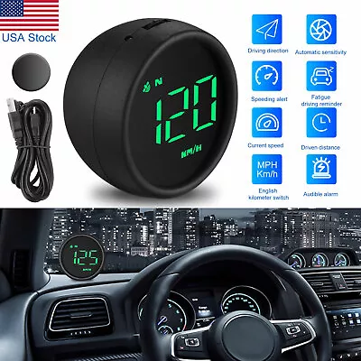 Digital GPS Speedometer Universal Car HUD Headup Display Overspeed Warning Alarm • $19.98