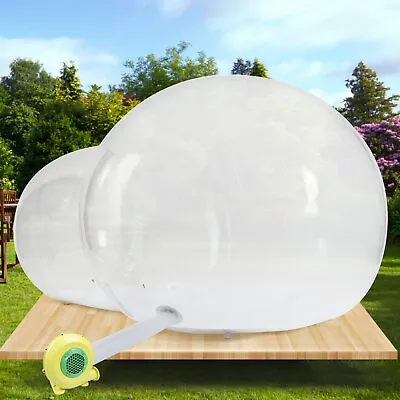 Inflatable Commercial Grade PVC Clear Eco Dome Camping Bubble Tent NEW • $783