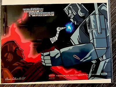 Transformers Classic Collectable Cel RODIMUS & OPTIMUS Rhinomation Rhino 5x7 In. • $34.95