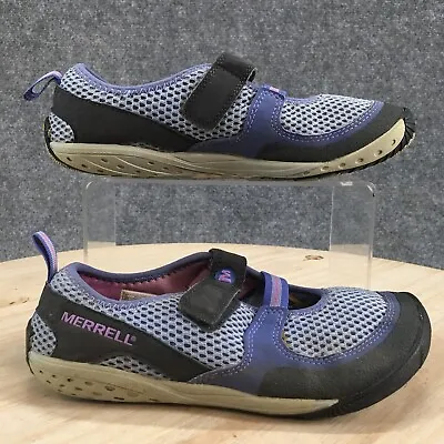 Merrell Shoes Kids 3 Girls Pure Glove Casual Mary Jane Flats J85576Y Purple Mesh • $20.89