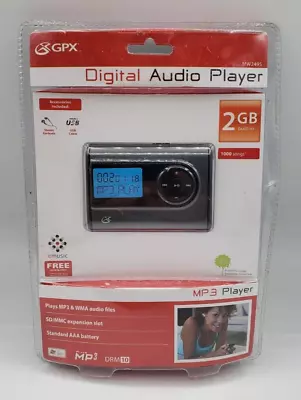 GPX MP3 Digital Audio Player 2GB - MW249S - MP3 & WMA - Brand New Sealed • $21.99