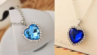 £4.25 • Buy Stunning Titanic - The Heart Of The Ocean - Blue Diamond Style Necklace Pendant