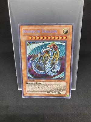 Yugioh! 2007 Rainbow Dragon 1st Edition Secret Rare  TAEV-EN006 • £90