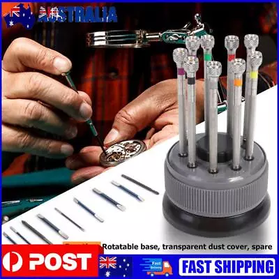 9pcs/Set Steel Screwdriver Watch Repairing Opener Spring Bar Watchmaker Tools • $16.69