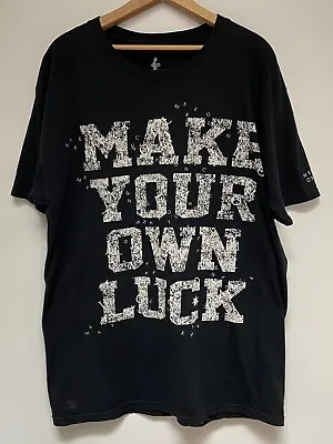 Rob Dyrdek Mens Short Sleeve Graphic T Shirt  Make Your Own Luck   Large • $19.86