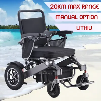 600W 24V Electric Wheelchair Folding Long Range Lithium Power Motorised Foldable • $1250