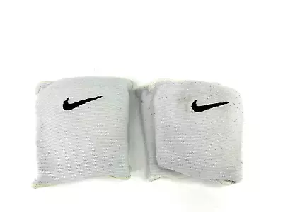 Lot Of 2 Pairs Of Pre-Owned White Nike Essentials Volleyball Knee Pads • $8