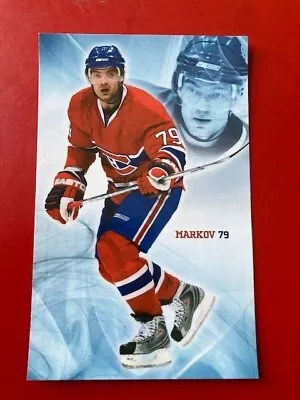 2007-08 MONTREAL CANADIENS POSTCARD - Andrei Markov • $1.46