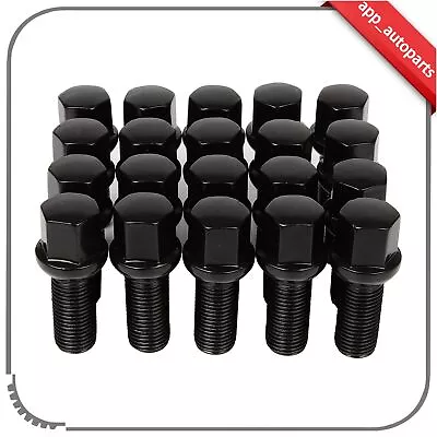 20 Set 14x1.5 Lug Nuts 17mm Hex For Volkswagen GTI Beetle Golf Jetta Volvo XC60 • $26.61