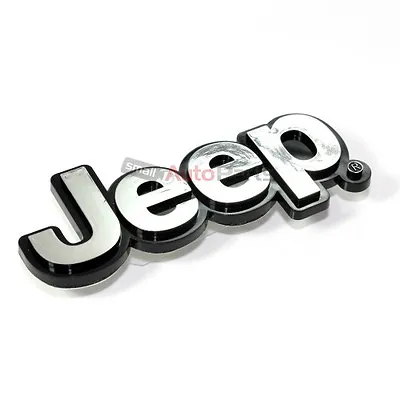 $9.88 • Buy Jeep Chrome ABS 3D Emblem-Badge-Nameplate Letters For Front Hood Or Rear Trunk