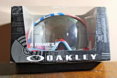 2014 Oakley A-Frame 2.0 Snow Goggles - 1975 Red/Blue W/ Prizm Black Iridium Lens • $79.99