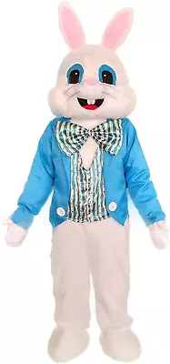 Easter Party Rabbit Costume Bunny Mascot Costume Adult Size Fancy Dress • $69.99