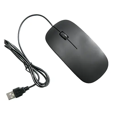 £4.95 • Buy Wired Usb Optical Mouse For Pc Laptop Computer Scroll Wheel - Black Uk