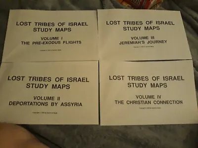 Lost Tribes Of Israel Study Maps - 4 Maps Total • $22