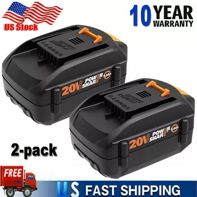 2PACK For Worx WA3578 Power Share Battery 20V 5.0Ah WA3520 WA3525 WA3575 Li-Ion • $34.98