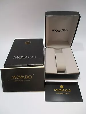 MOVADO Open Blank Watch Warranty Card Museum Gold Dot Gift Box Instructions Book • $59.99