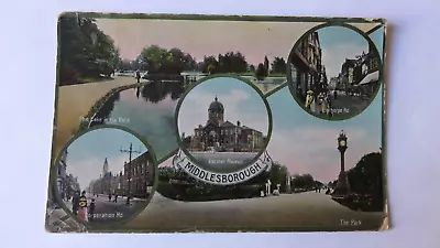 Postcard Middlesborough 5 Views Early 20C. Yorkshire Posted. • £1.49