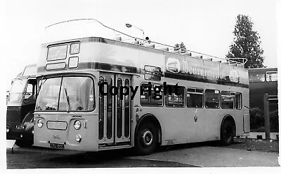 Bournemouth Yellow Buses CRU180C Daimler Fleetline B&W Bus Photo • £1.15