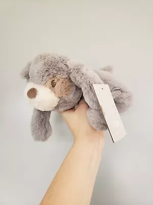 Mamas & Papas Grey Puppy Dog Baby Comforter Soft Plush Toy NEW WITH TAGS • £33