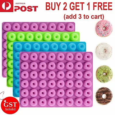 $5.95 • Buy 48 Cavity Mini Donut Mold Silicone Tray Jelly Ice Cube Candy Cookie Dessert Mold