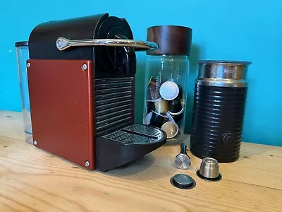 Magimix Nespresso Machine Nespresso Milk Frother And Reusable Pod. • £40