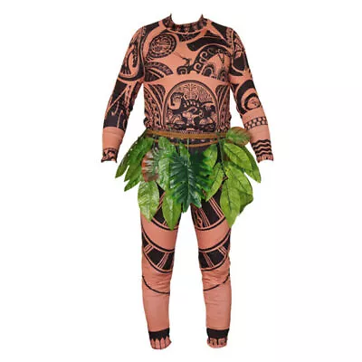 Moana Maui Fancy Dress Up Mens Party Outfits Costume Halloween Carnival Cosplay  • £19.75