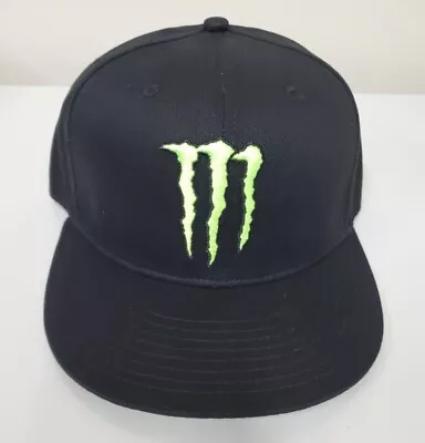 Monster Energy Hat Snapback Cap Black Green One Size Graphic Brim BRAND NEW • $29.99