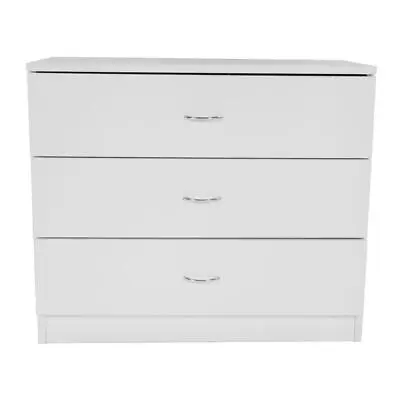 3 Drawer Chest Dresser Storage Tower Closet Organizer Unit Bedroom Home White • $55.98