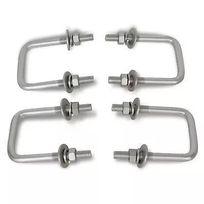 (4) Boat Trailer Square U-Bolts Zinc-Plated Steel 1/2  X 3 1/16  X 4 5/16  • $22.15