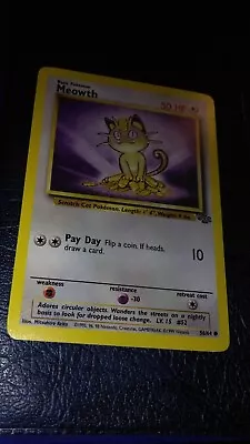 1999 Pokeman Jungle Meowth #56/64 • $0.99