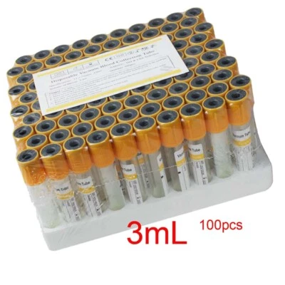 $26.99 • Buy Carejoy 100*Vacuum Blood Collection Tubes Gel & Clotctivator Sterile