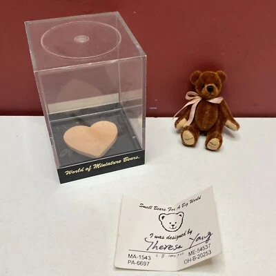 £19.99 • Buy World Of Miniature Bears “Rust  #301 6.5cm By Theresa Yang + Box + Certificate
