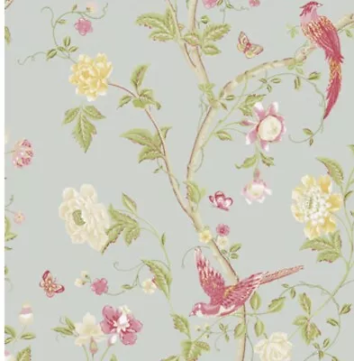 Original Laura Ashley Summer Palace Duck Egg Fabric ( Per Metre ) • £50