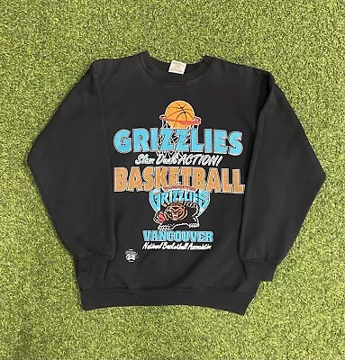 Vintage 90s Vancouver Grizzlies “Slam Dunk Action” Sweatshirt Medium ~READ • $85