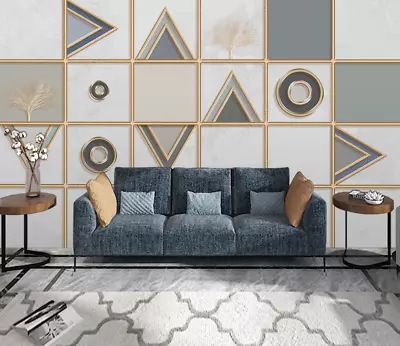 3D Abstract Geometry Triangle Self-adhesive Removable Wallpaper Murals Wall 87 • $39.14