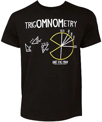 Pac-Man TrigOMNOMetry Adult T-Shirt - Official Arcade Video Game Pacman Tee • $19.99