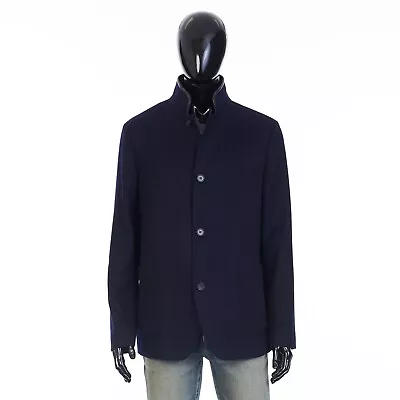 LORO PIANA 6200$ Navy Blue Spagna Officer Jacket - Double Faced Cashmere • $4850