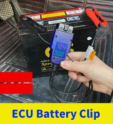 Car ECU Memory Saver Emergency Power Supply Battery Clip OBD2 12V Power-Off • $16.91