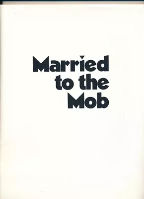 Married To The Mob (1988) - Original Movie Press Kit W/Photos & Notes • $18
