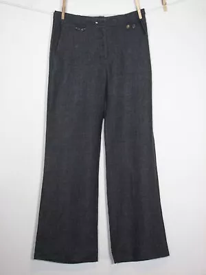 H&M Dark Gray Straight Leg Mid Rise Pants (6) • $7.99
