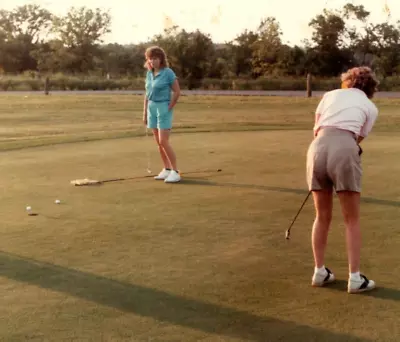 Golf Vintage Color Photo Pretty Young Women Golfers Found 1980's • $7.64