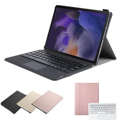 Touchpad Bluetooth Keyboard Leather Case For Samsung Galaxy Tab A8 10.5  SM X200 • £24.98