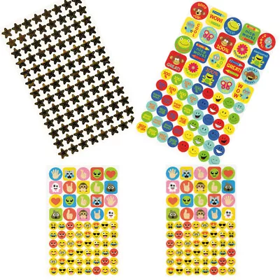£0.99 • Buy Reward Stickers Childrens Kids Teacher School Star Smily Face Chart Dentist