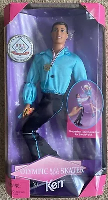 1997 USA OLYMPIC SKATER KEN Barbie Doll  #18502 NRFB Rooted Hair • $15