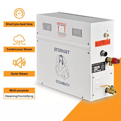 3/9/12KW Steam Generator 220V/380V Home Sauna Bath SPA Steam Digital Controller • $424.11